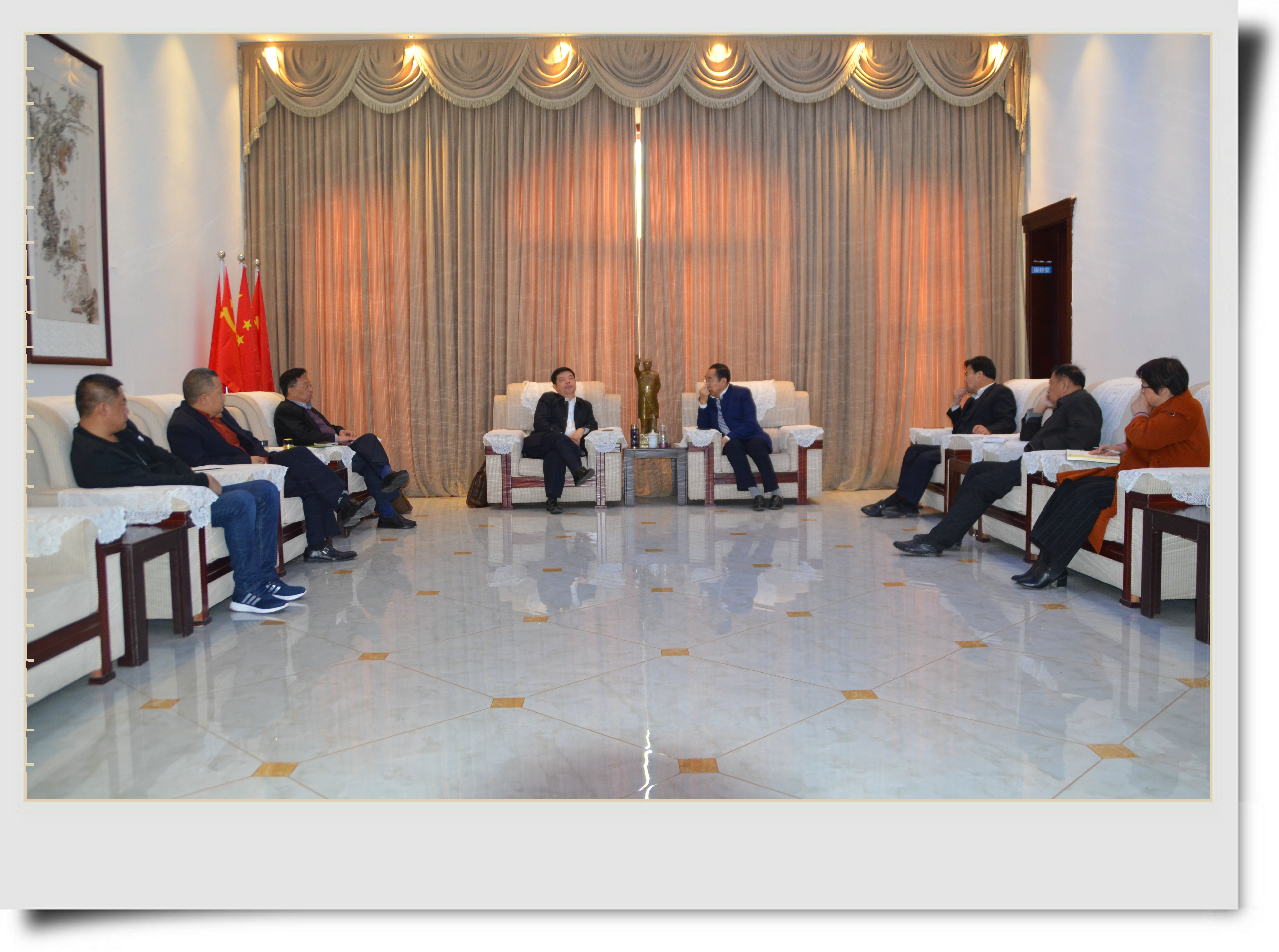 中国工程建设标准化协会建材分会常务副秘书长任其勇一行来恒运集团旗下农业企业百枣纲目（集团）考察