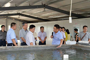 中国农业部渔业渔政管理局副局长 韩旭一行莅临清洋湖考察调...