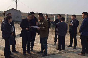 德州市水产局领导视察百枣纲目(集团)旗下清洋湖现代渔业项目建设情况