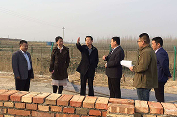 德州市水产局领导视察百枣纲目(集团)旗下清洋湖现代渔业项目建设情况