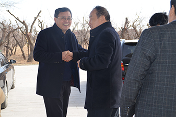 新疆建设兵团农三师团长李博一行莅临恒运能源集团旗下 农业产业百枣纲目(集团)参观调研