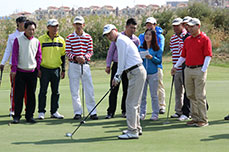 恒运能源集团三友高尔夫球队第六站巡回赛在天津市中新生态城国际乡村俱乐部举行